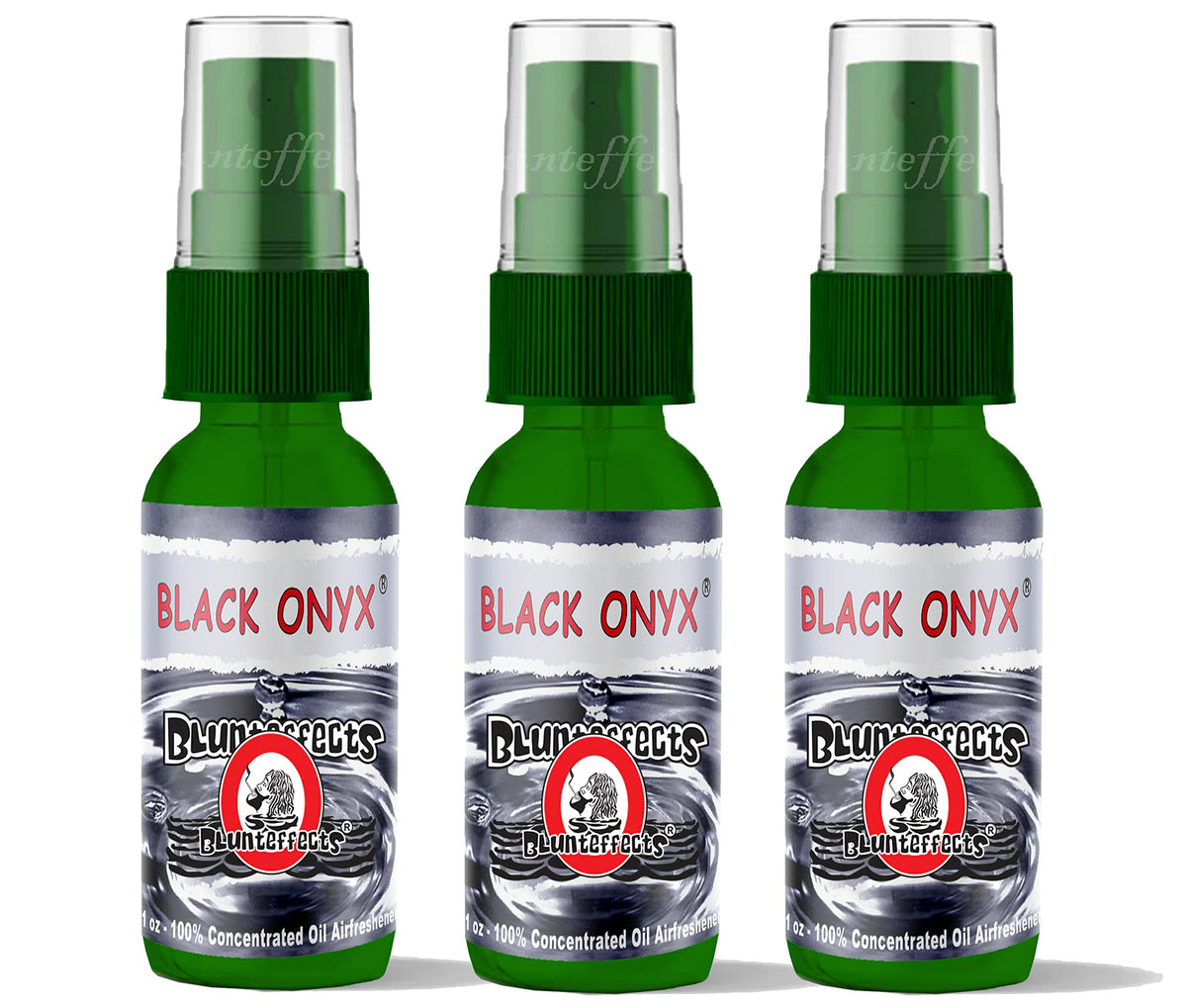 Blunteffects Black Onyx front packaging showing bottle and label for quick identification and freshness