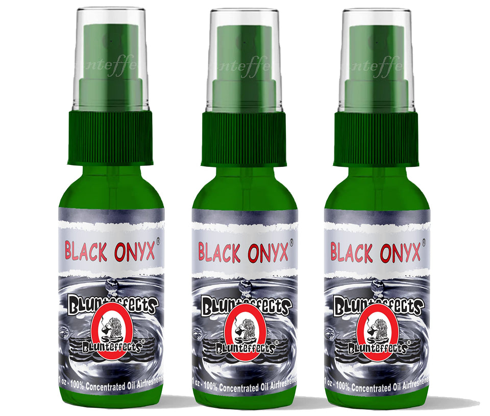 Blunteffects Black Onyx front packaging showing bottle and label for quick identification and freshness