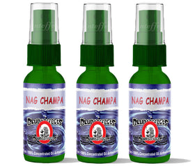Blunteffects front packaging Nag Champa shows product and scent benefits