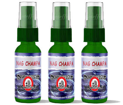 Blunteffects front packaging Nag Champa shows product and scent benefits
