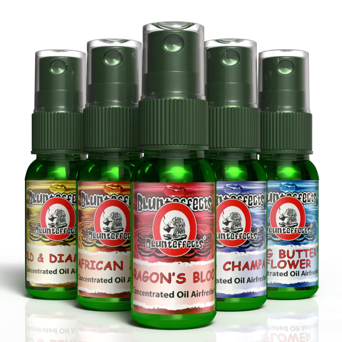 Blunteffects front packaging spray showing bottle and label for easy identification