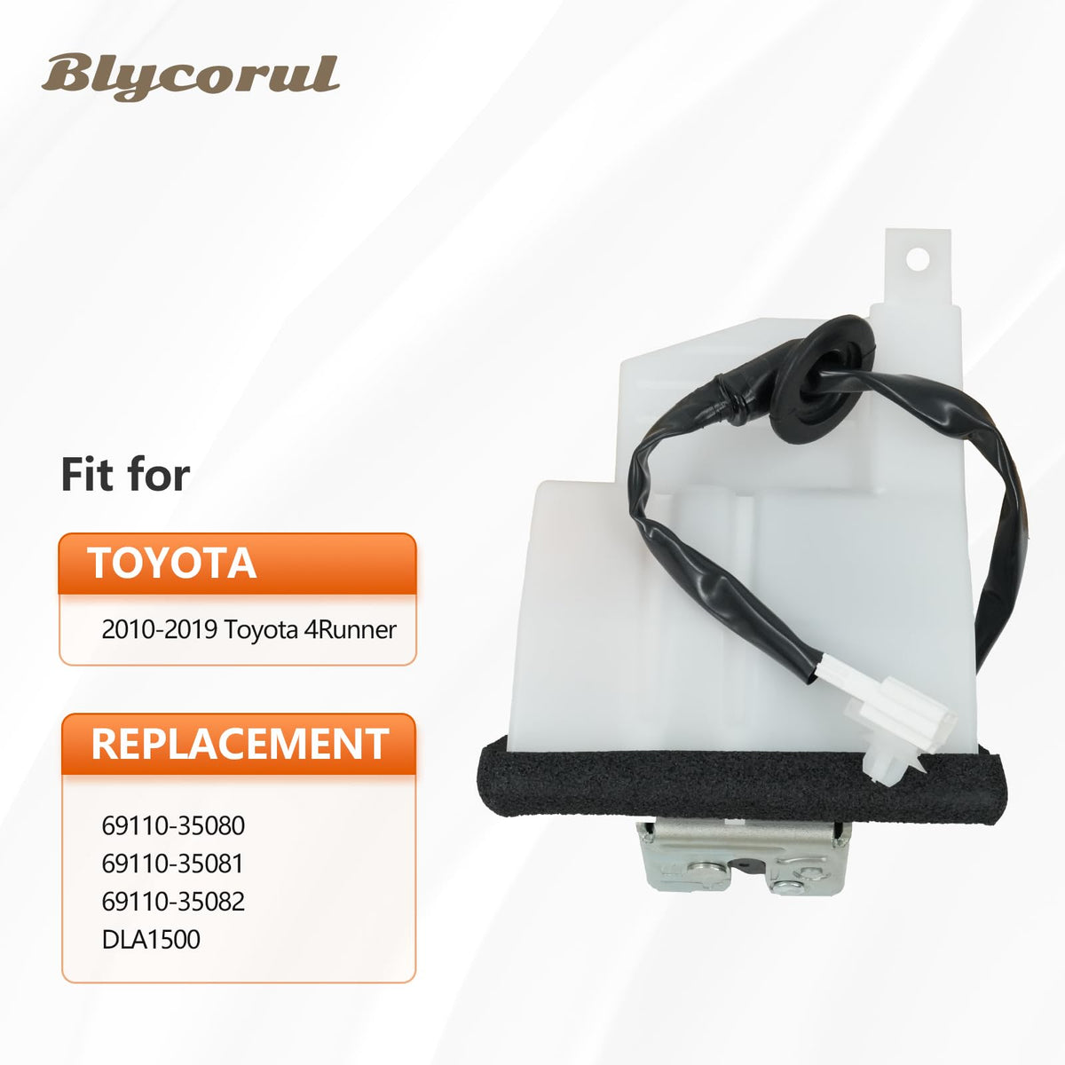 Blycorul close-up of electrical connector for simple plug-and-play benefit