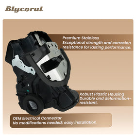 Blycorul actuator installed in a vehicle door demonstrating correct mounting
