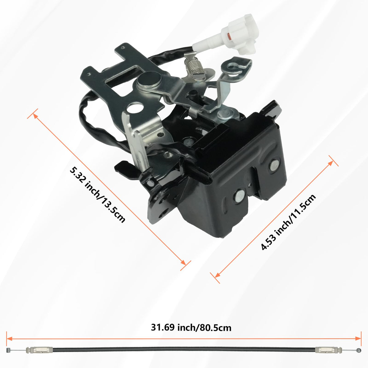 Blycorul actuator next to ruler illustrating compact size and fit benefit