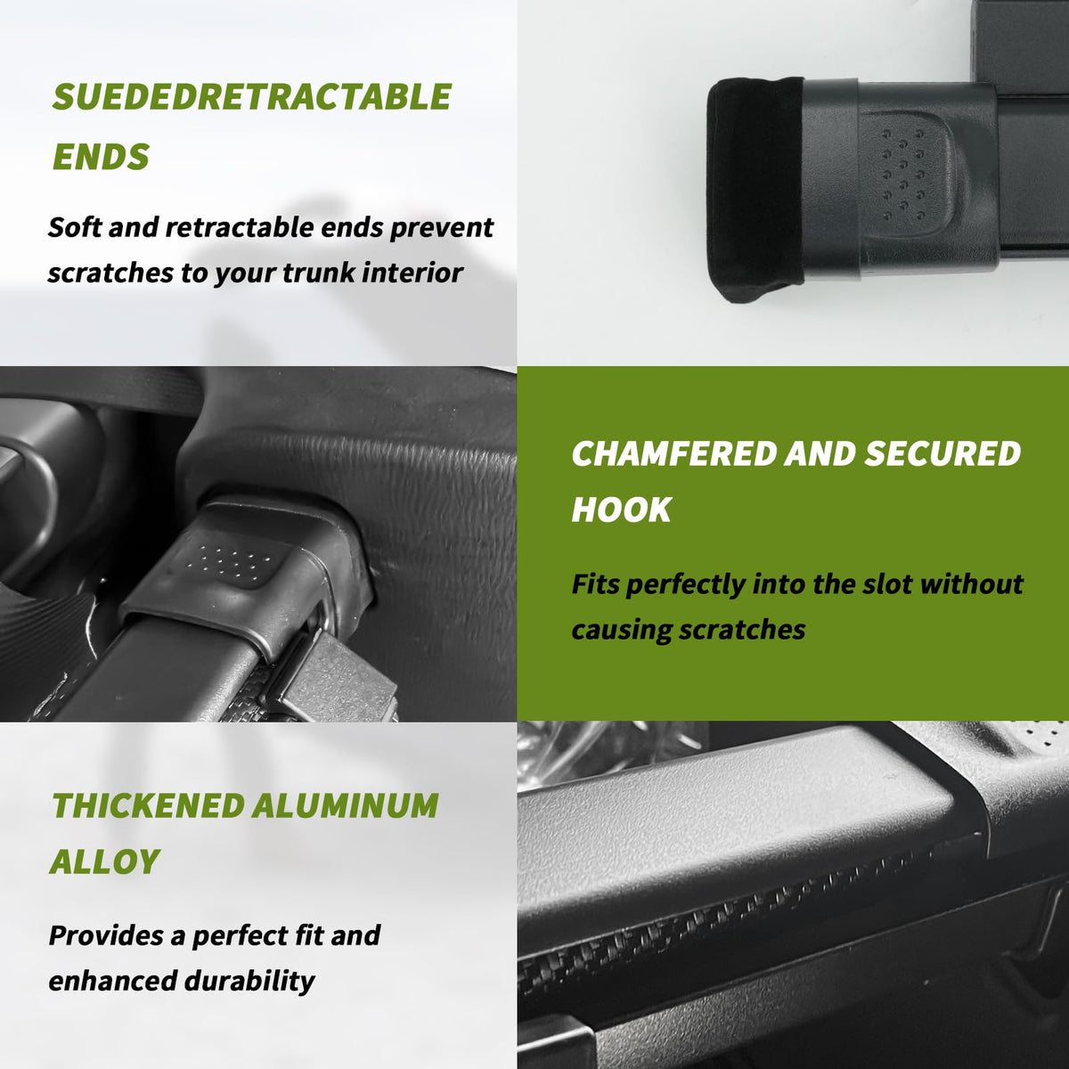 Blycorul aluminum crossbar detail highlighting durability and load support
