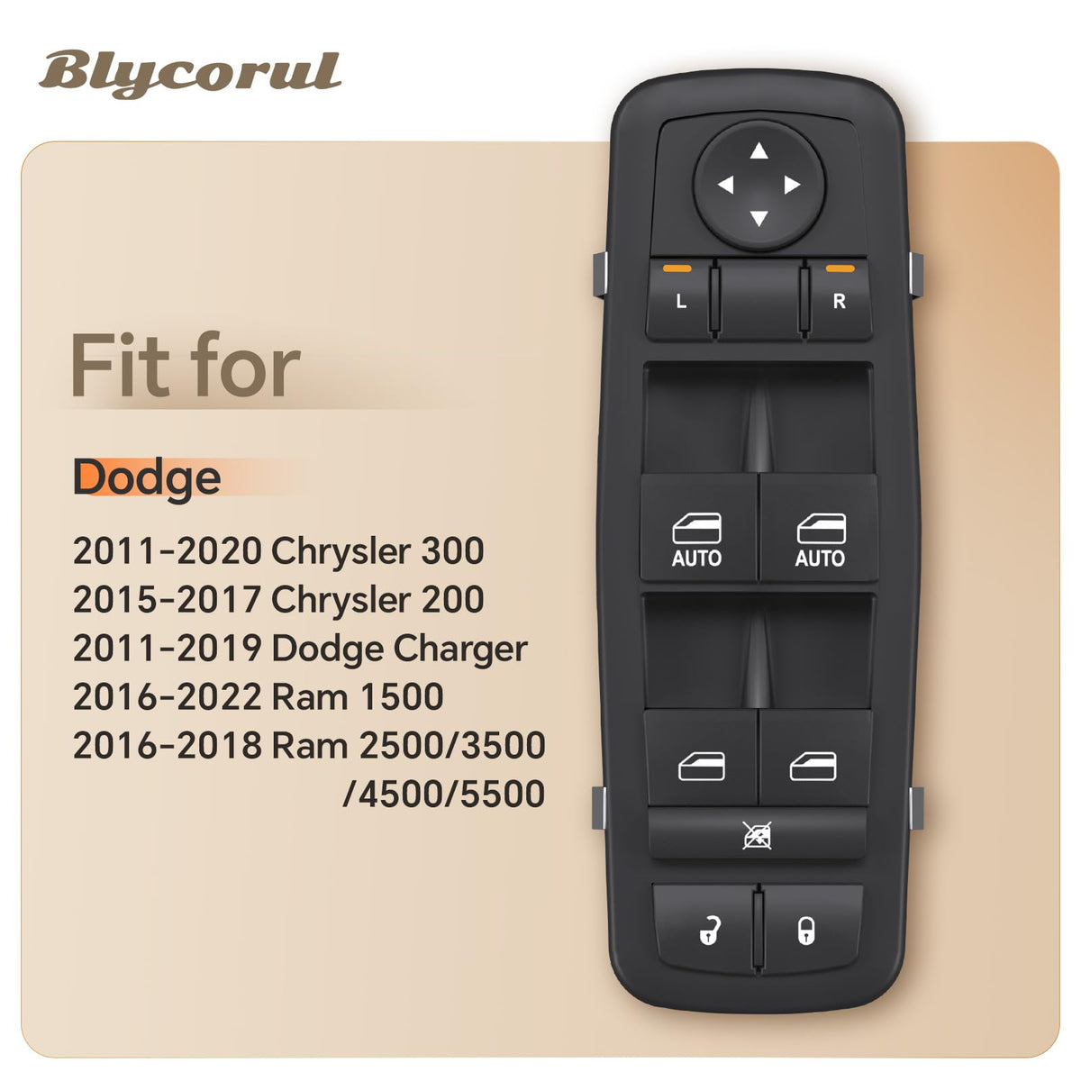 Blycorul close-up of buttons highlighting tactile detail and durable finish