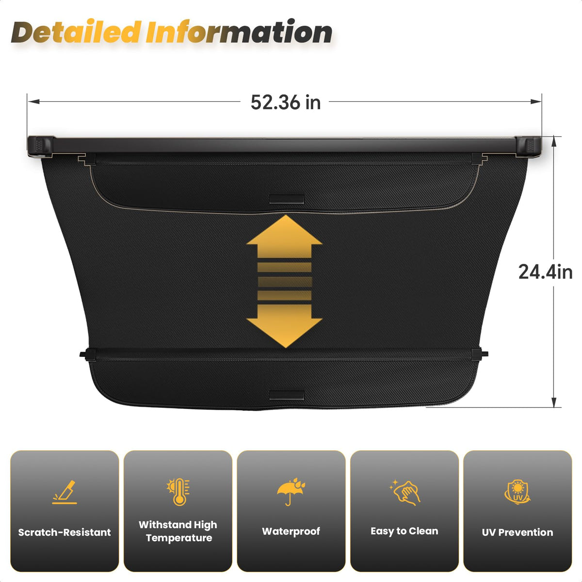 blycorul handle and support rod showing easy grip and cargo stability