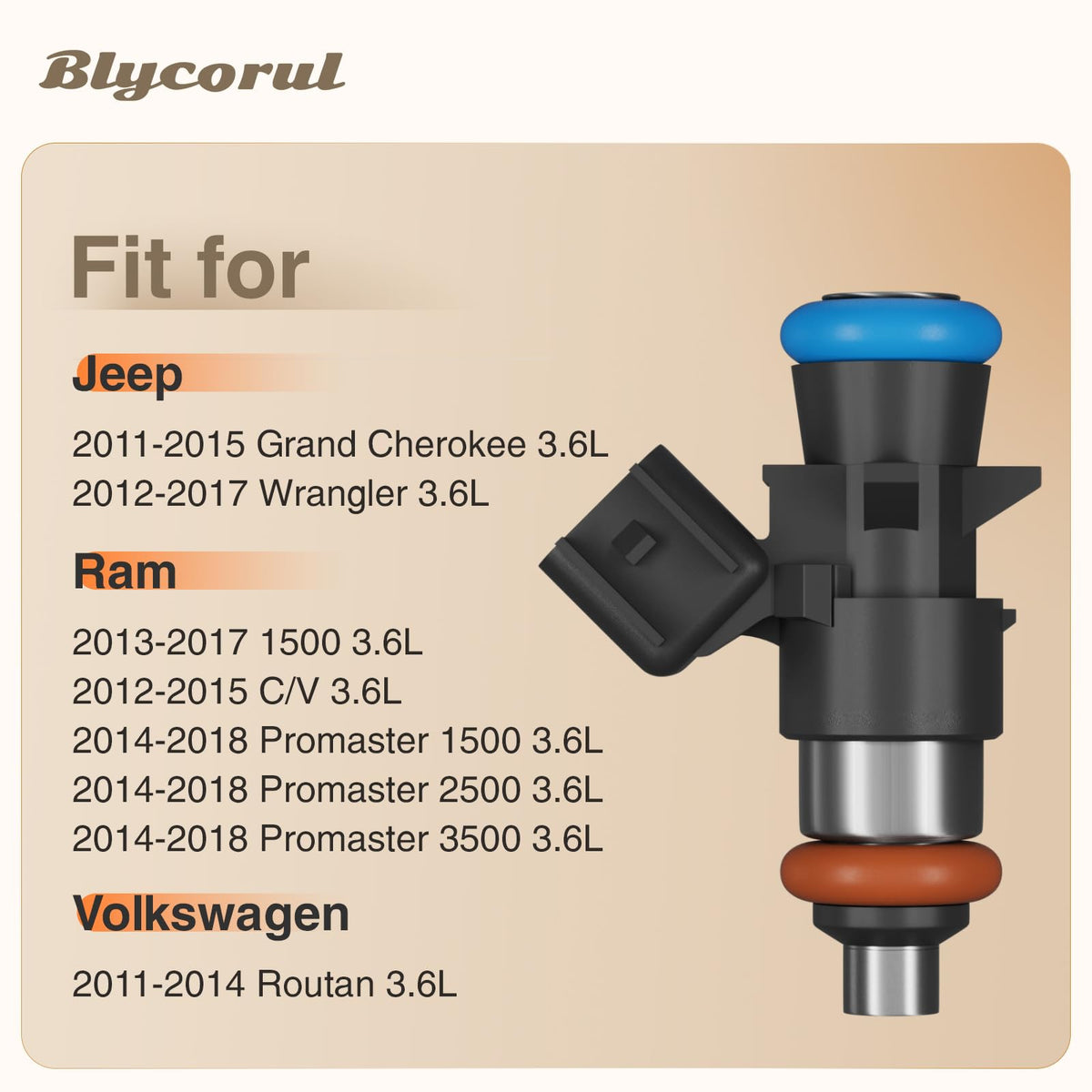 Blycorul injector O-ring close-up highlighting high-temperature fluororubber seal durability