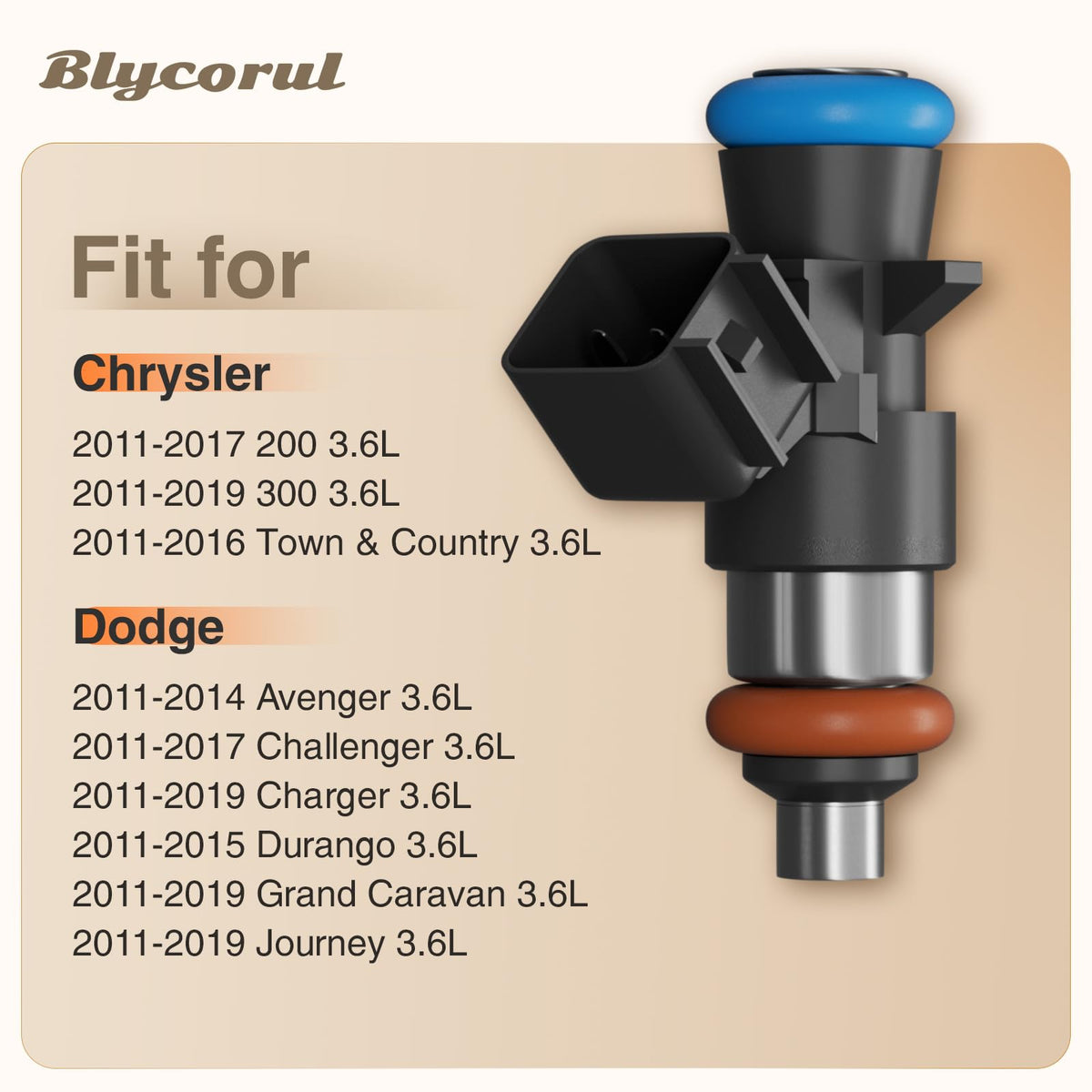 Blycorul injector side detail with four-hole nozzle improving atomization and efficiency