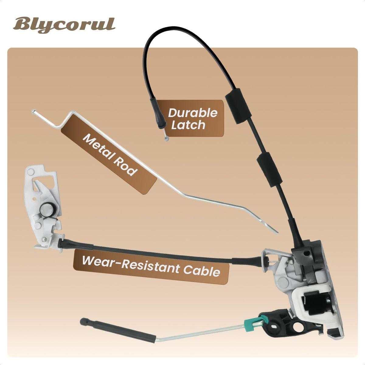 Blycorul installed in Ford van rear door demonstrating restored operation