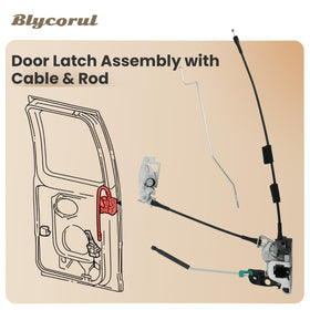Blycorul complete latch assembly with cable and rod for easier replacement