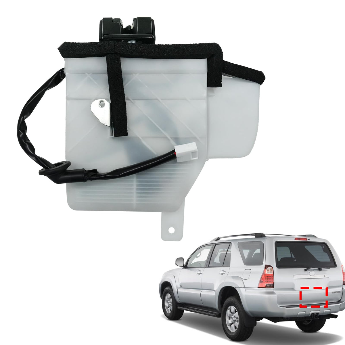 Blycorul rear hatch latch actuator front view showing exact replacement fit