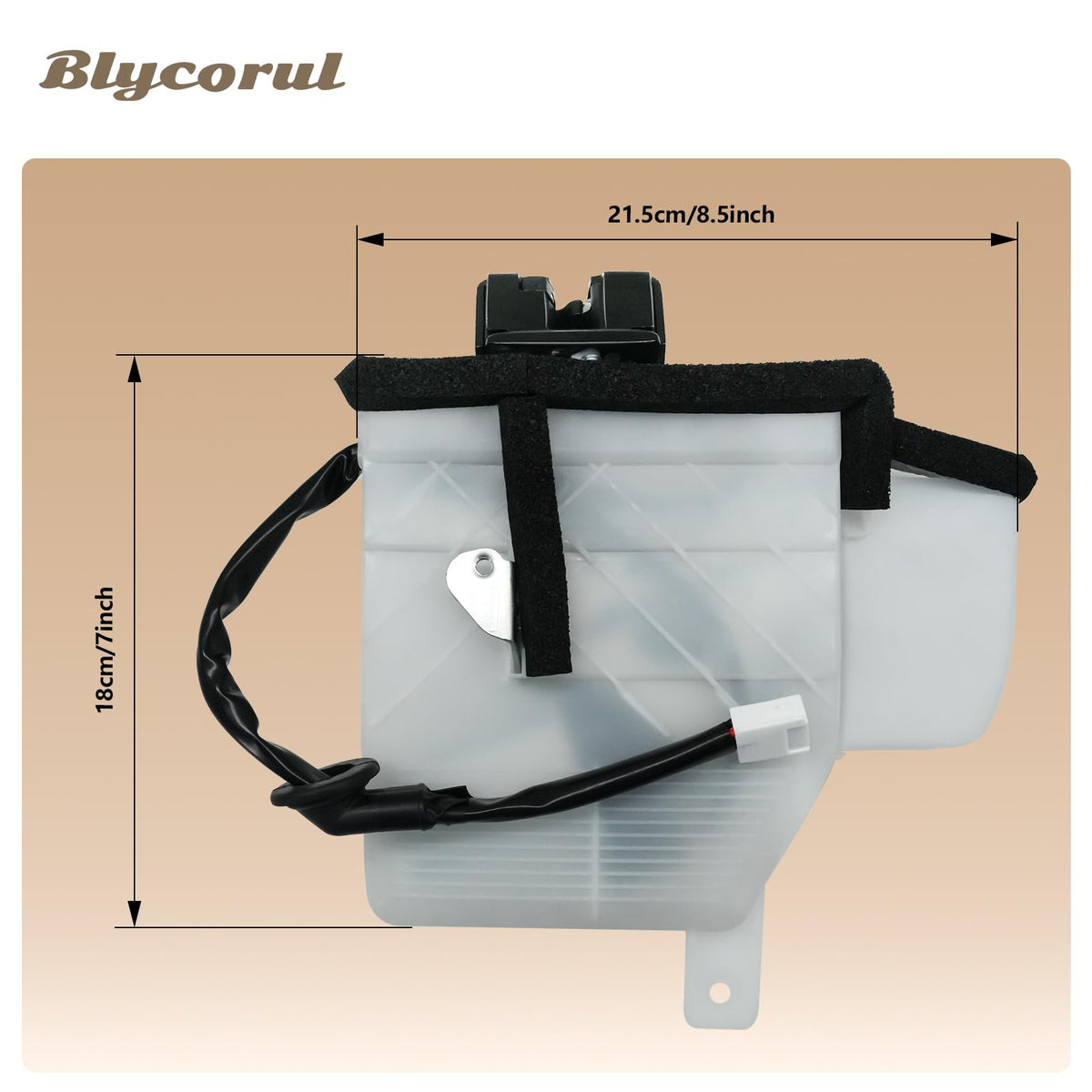 Blycorul steel housing detail highlighting durable corrosion-resistant construction
