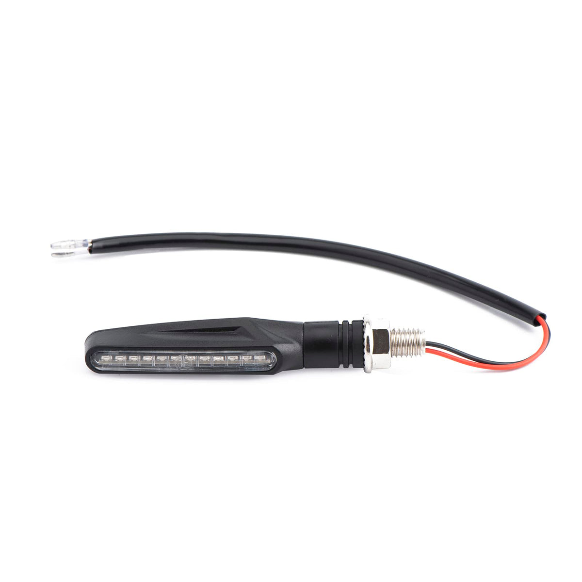 blyilyb installed on motorcycle front demonstrating flowing turn signal effect