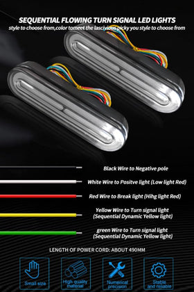 BlyilyB wiring and connector detail with color-coded leads for easy installation