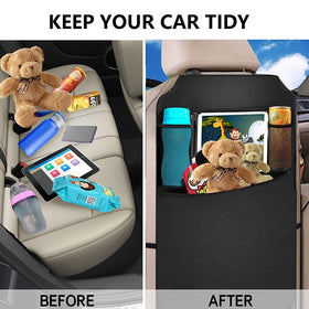 BLYPHOO size comparison next to child seat showing 18 by 25 inch coverage