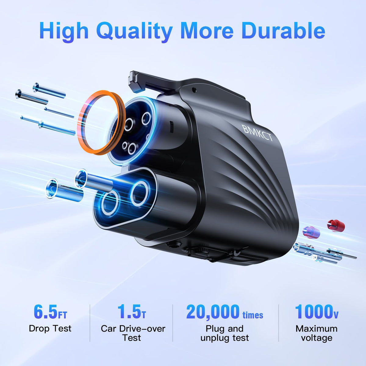 BMKCT connected to EV and Supercharger showing fast-charging capability in action