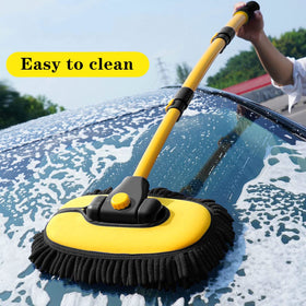 BMLEI lifestyle scene washing car in driveway for faster maintenance