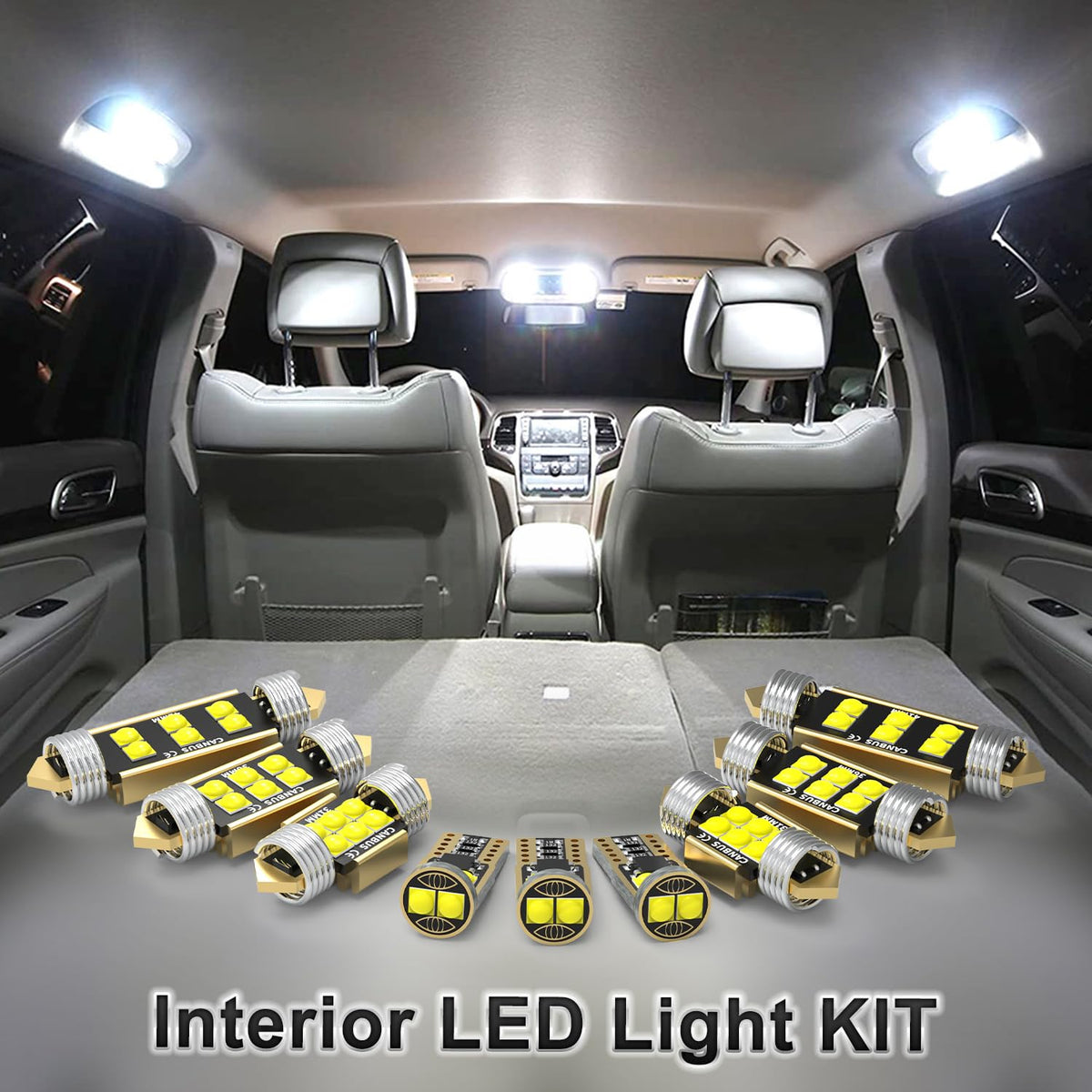 BMT xms vanity mirror light close-up revealing clear task lighting benefit