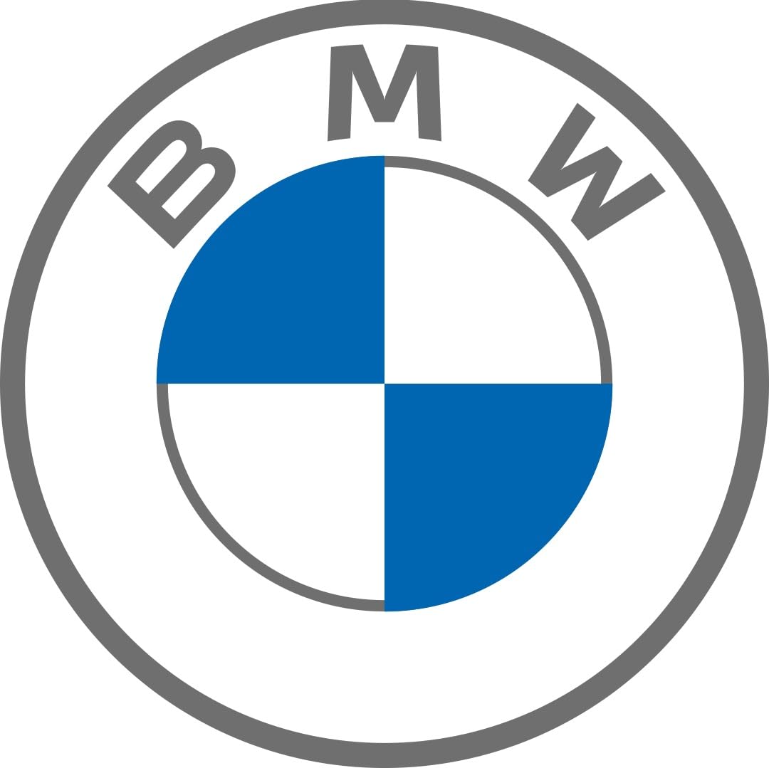 BMW emblem installed on trunk demonstrating perfect alignment benefit
