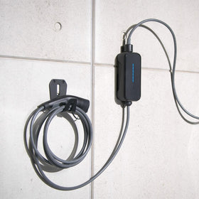 BMW wallmount installed in garage demonstrating neat storage and quick access