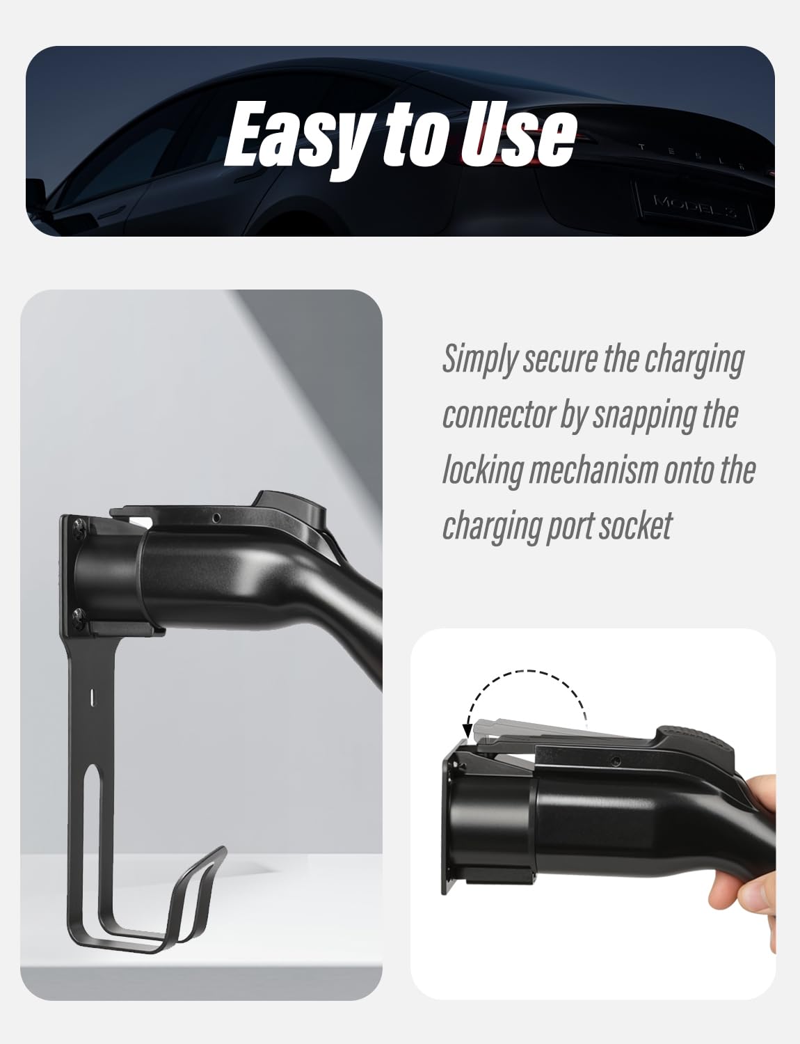 BMZX cable wrapped on J-hook demonstrating tangle-free storage