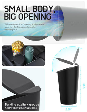 BMZX on office desk as small trash container for neat workspace