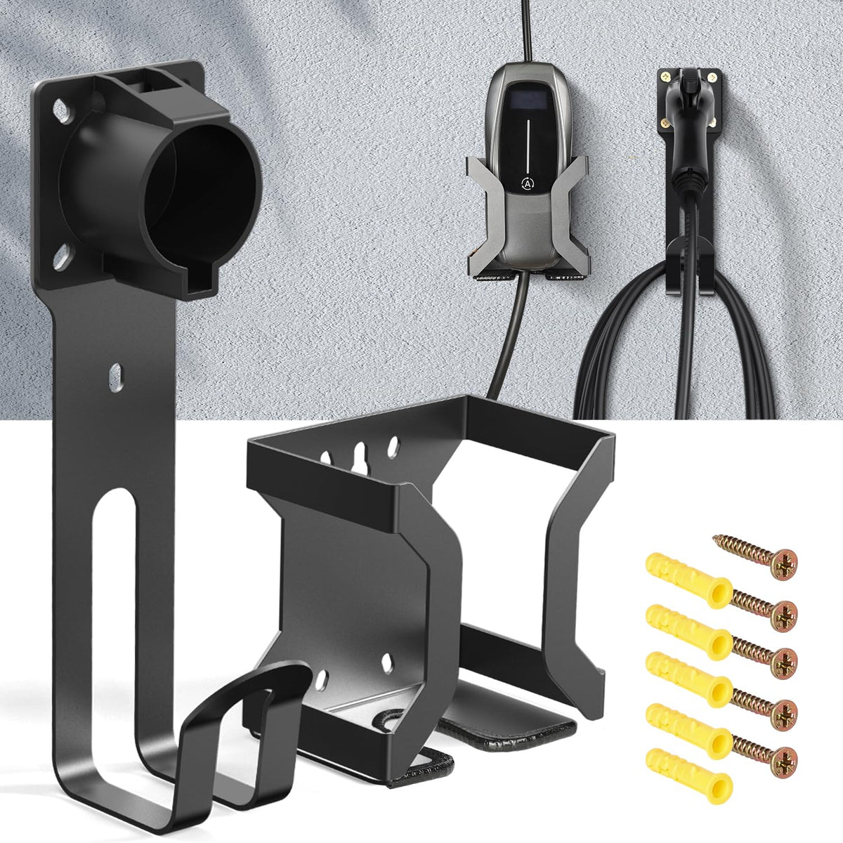 BMZX front-mounted holder showing neat charging dock and space saving