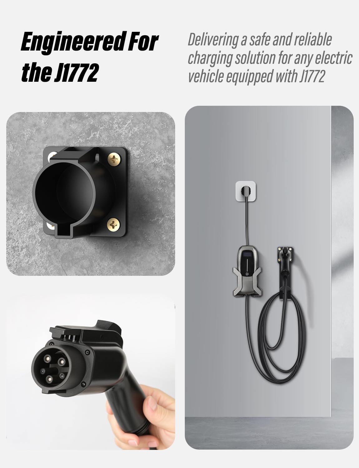 BMZX J-hook organizing cable to prevent tangles and extend life