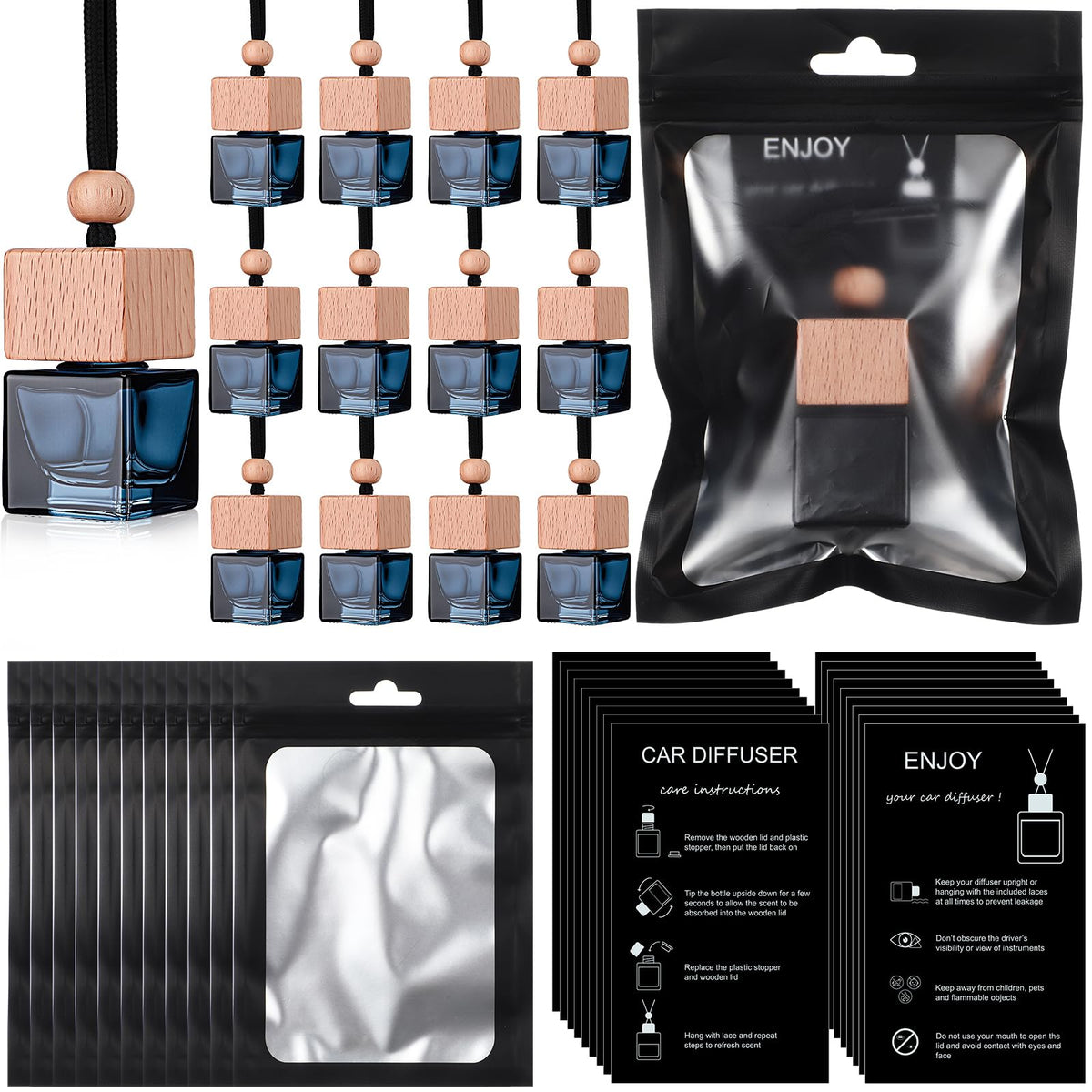 Boao front packaging showing 50 diffuser sets and neat presentation benefit