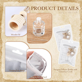 Boao clear glass bottle side view demonstrating 8ml capacity and shape