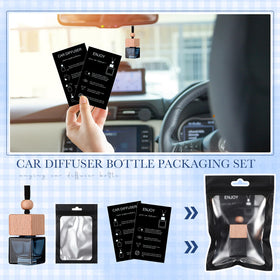 Boao hanging diffuser in car illustrating discreet scent diffusion while driving