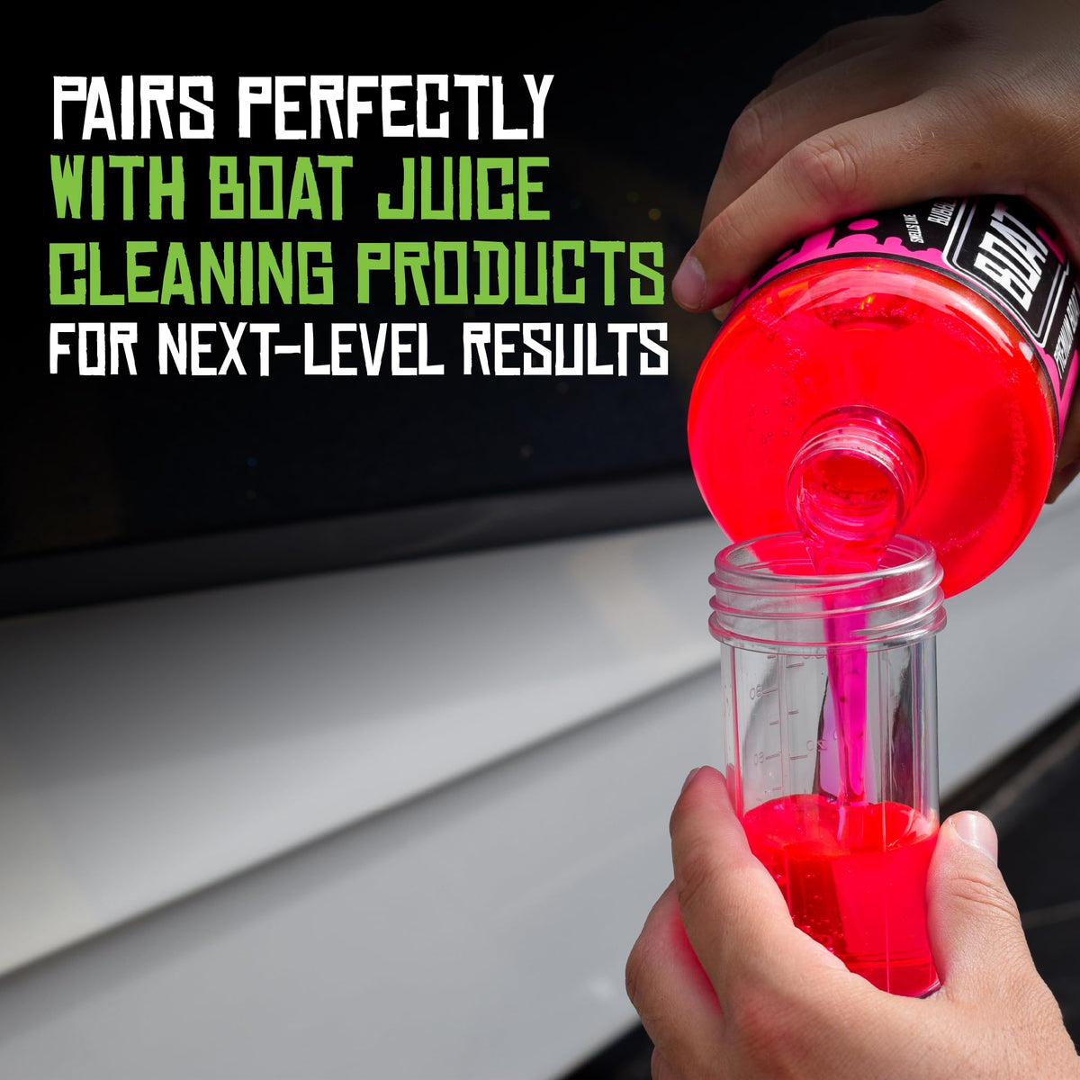 Boat Juice Hydrosuds spray-pattern dial detail allowing eight settings for versatile cleaning