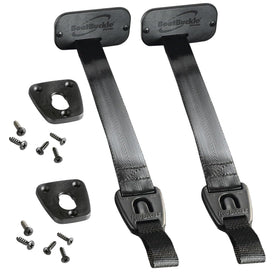 BoatBuckle front mount showing low-profile retractor and tidy rod storage benefit