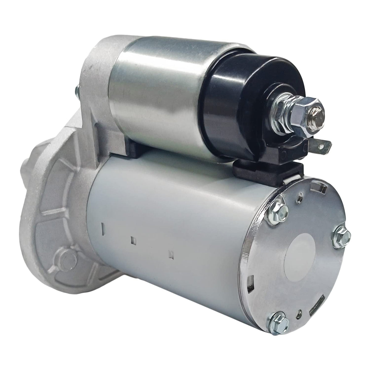 Boatrip starter installed in engine bay illustrating drop-in replacement ease