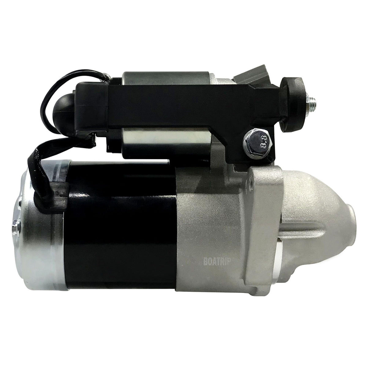 Boatrip starter installed under hood illustrating plug-and-play fit