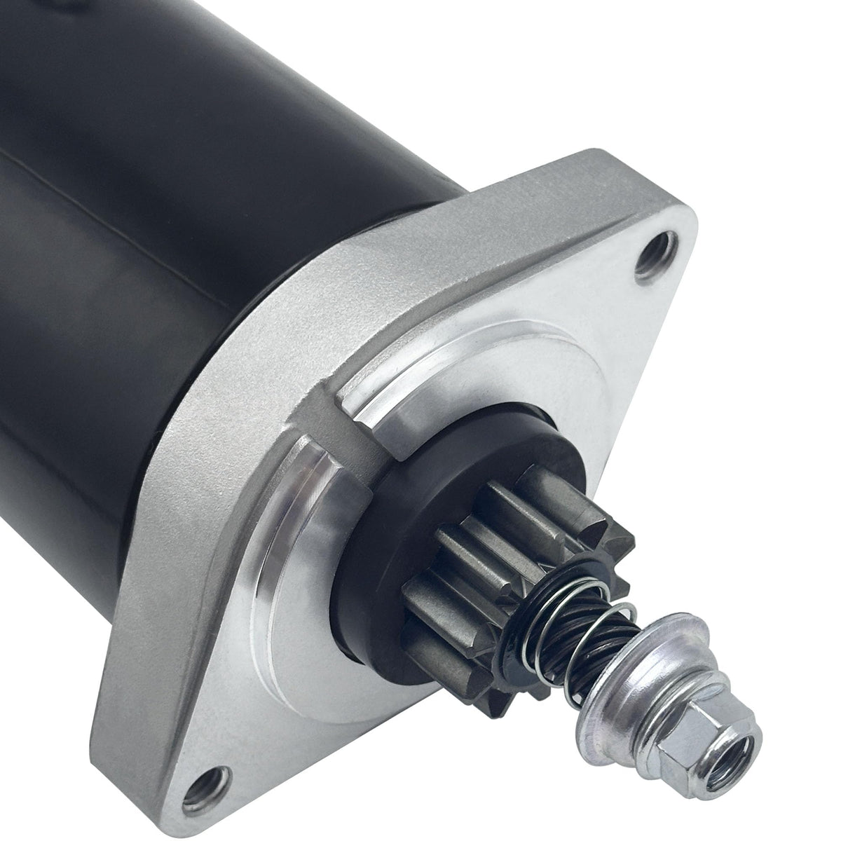 Boatrip starter mounting flange detail showing accurate bolt alignment benefit
