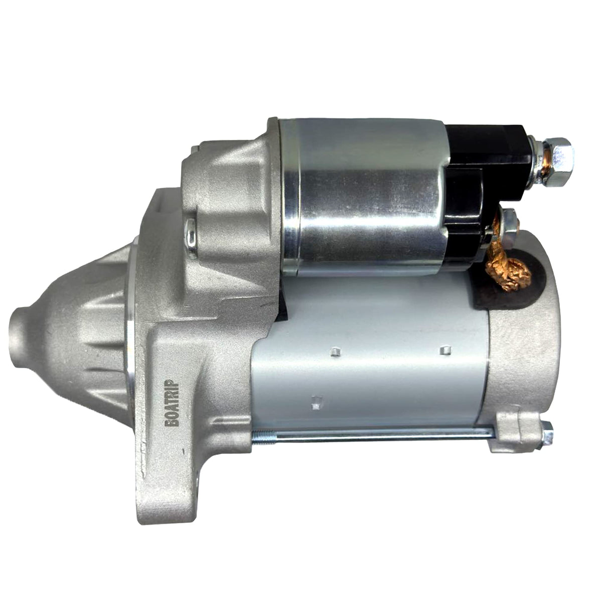 Boatrip starter mounting flange detail highlighting correct holes and precise alignment