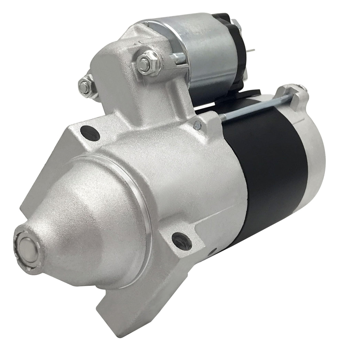 Boatrip starter mounting flange close-up depicting precise bolt alignment