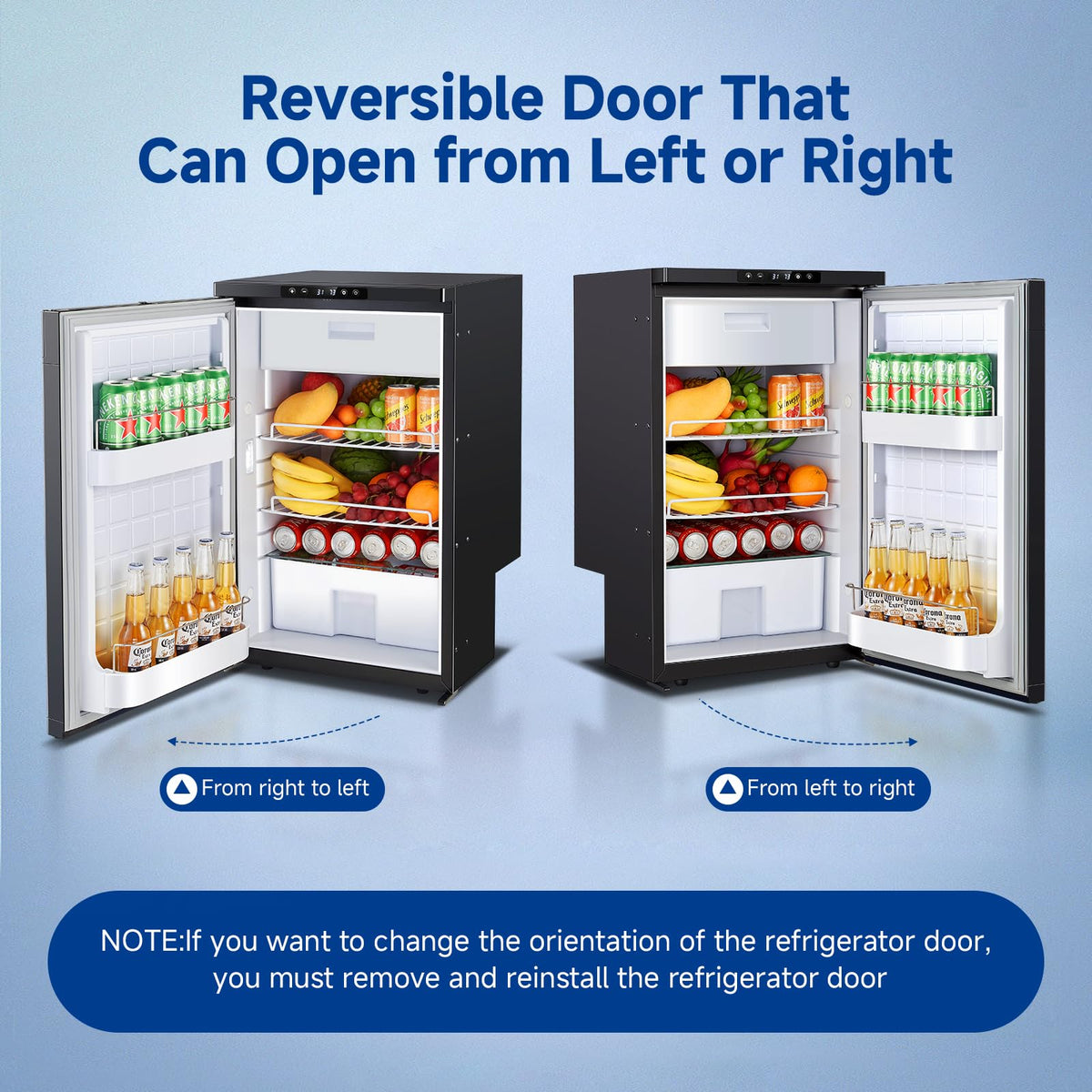 BODEGA reversible door hinge demonstrating flexible installation in vehicles