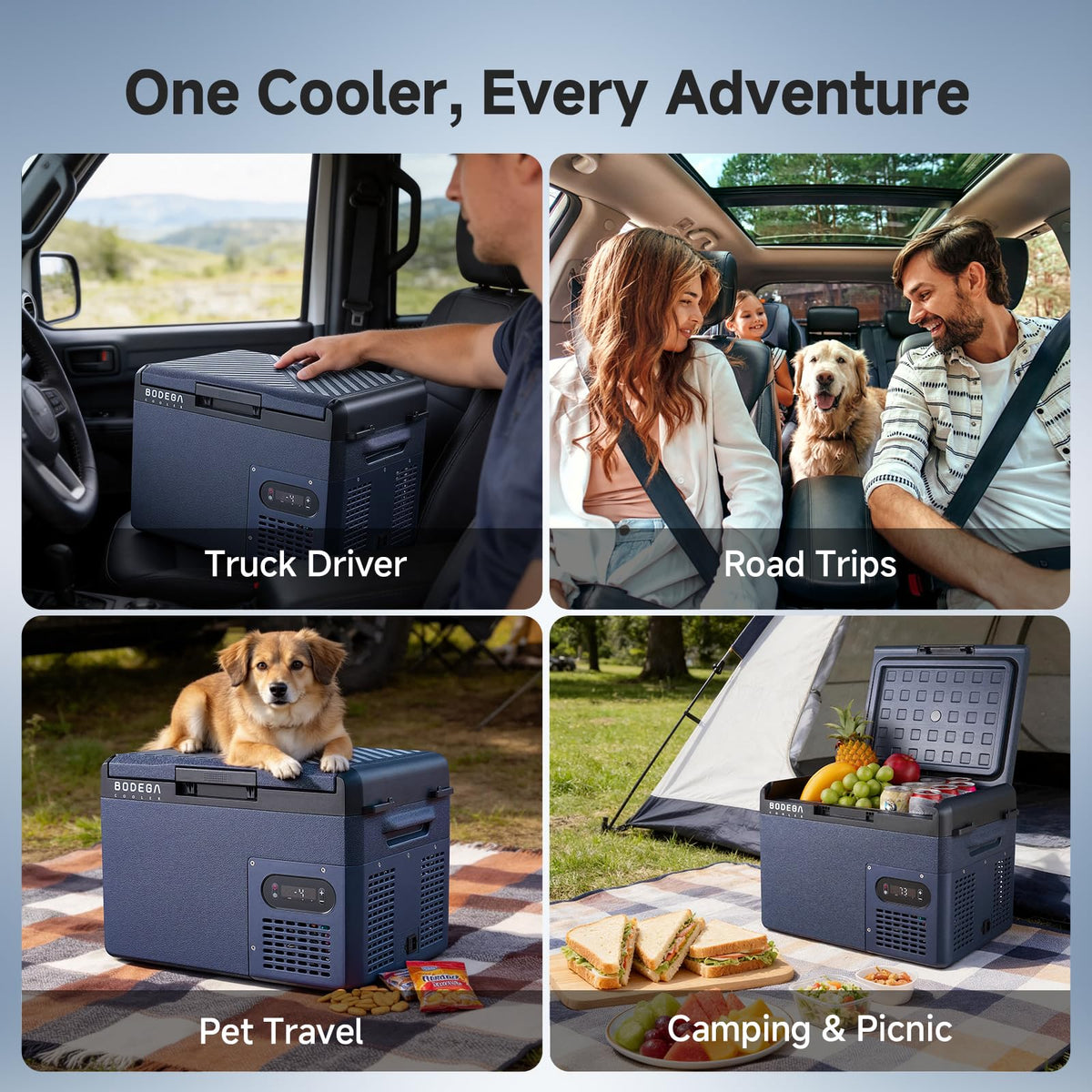 BODEGA open lid with frozen foods showing freezer-capable performance