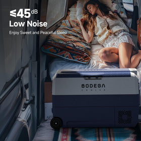 BODEGA wheels and stretch handle showing easy transport and off‑road mobility