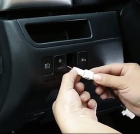 BODENLA in lifestyle shot driving Highlander demonstrating steady engine