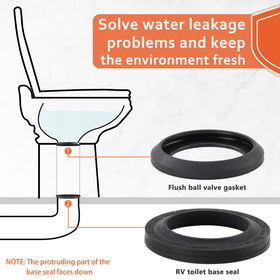 boeemi closet flange seal detail demonstrating proper fit and secure sealing