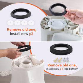 boeemi waste ball seal closeup highlighting durable rubber and leak prevention