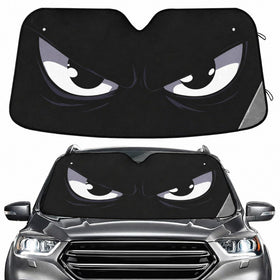 BOENLE installed front view showing full windshield coverage and cooling benefit