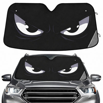 BOENLE installed front view showing full windshield coverage and cooling benefit