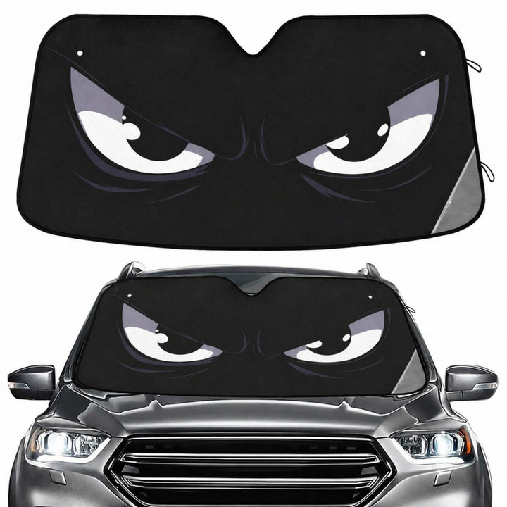 BOENLE installed front view showing full windshield coverage and cooling benefit