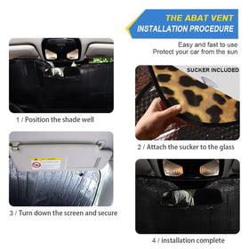 BOENLE installed inside view on windshield reducing cabin heat
