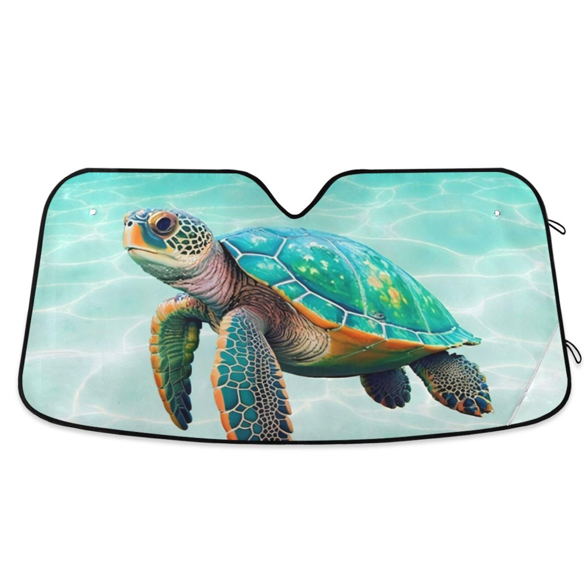 BOENLE sea turtle teal folded compact for easy storage and portability benefit